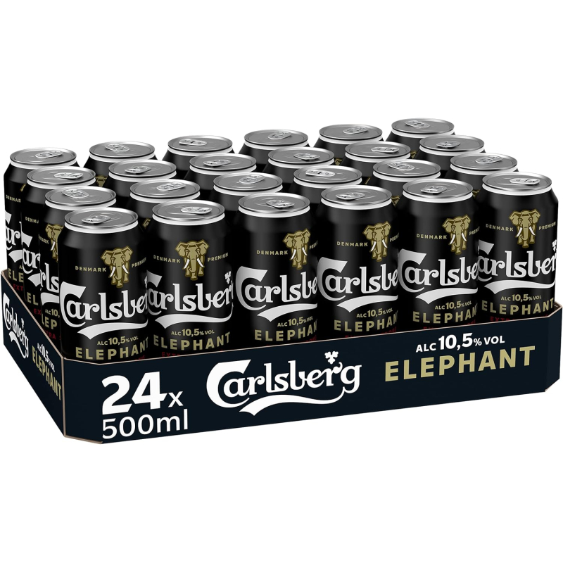 Carlsberg Elephant Extra Strong 24 x 500 ml DPG Dose