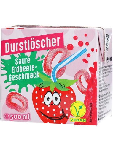 Durstlöscher Saure Erdbeere Geschmack 12 x 500 ml
