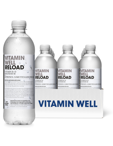 Vitamin Well Reload Zitronen Limetten 12 x 500 ml DPG