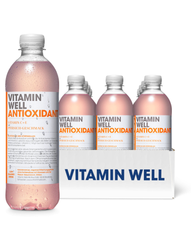 Vitamin Well Antioxidant Pfirsich 12 x 500 ml DPG