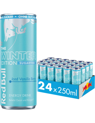 Red Bull Winter Edition 2024 Iced Vanilla Berry Sugarfree 24 x 250 ml DPG