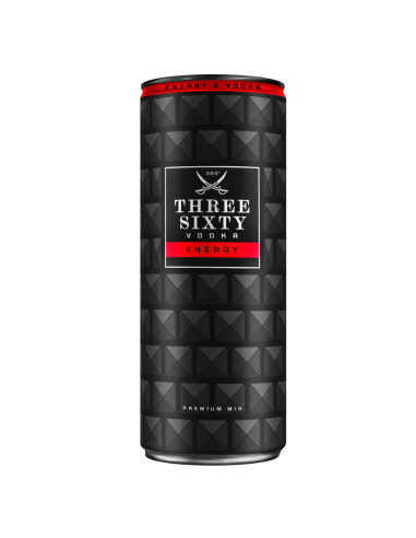 Three Sixty Energy Vodka 10 % - 12 x 330 ml DPG