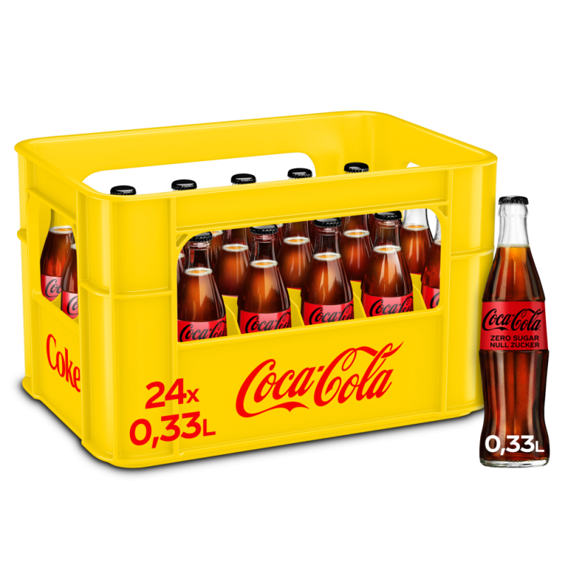 Coca Cola Zero 24 x 330 ml MW Glas
