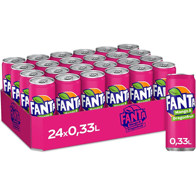 Fanta Mango Drachenfrucht 24 x 330 ml DPG
