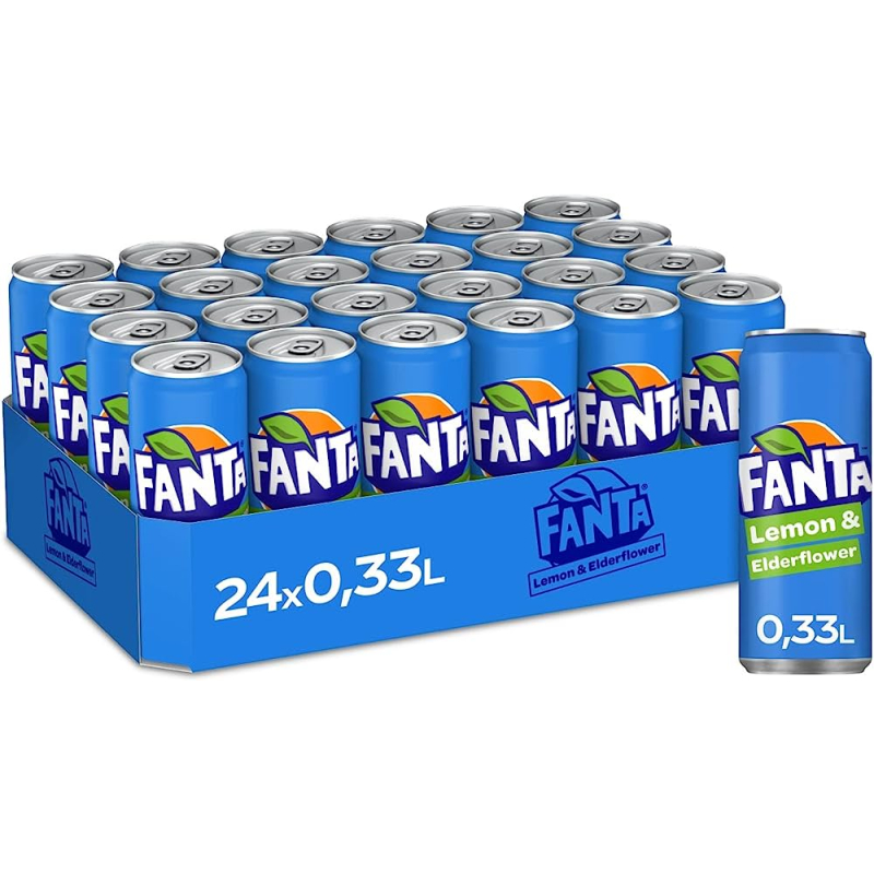 Fanta Lemon & Elderflower 24 x 330 ml DPG