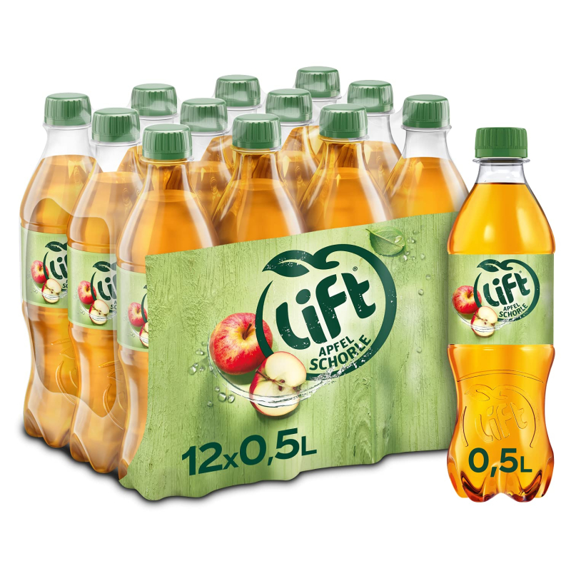 Lift Apfelschorle 12 x 500 ml PET DPG