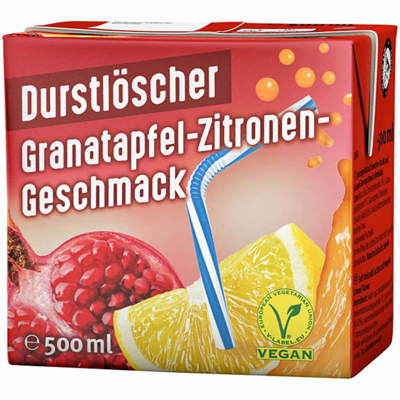 Durstlöscher Granatapfel Zitrone 12 x 500 ml