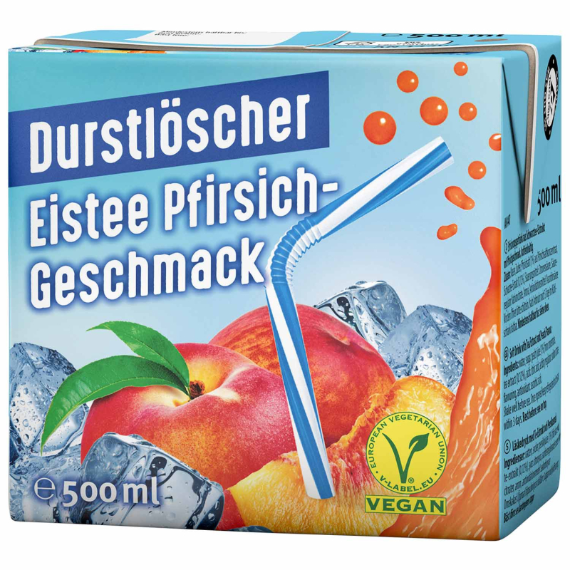 Durstlöscher Eistee Pfirsich 12 x 500 ml