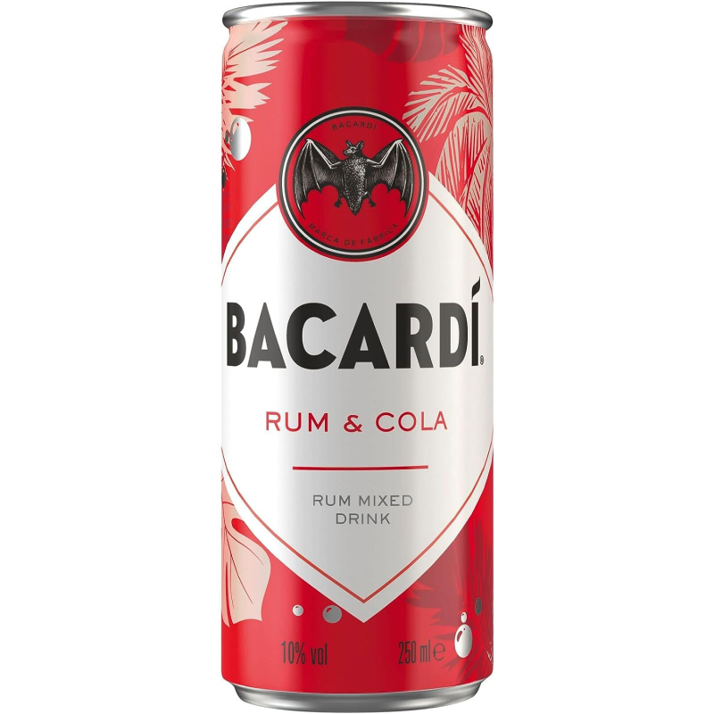 Bacardi Rum & Cola 10 % - 12 x 250 ml DPG
