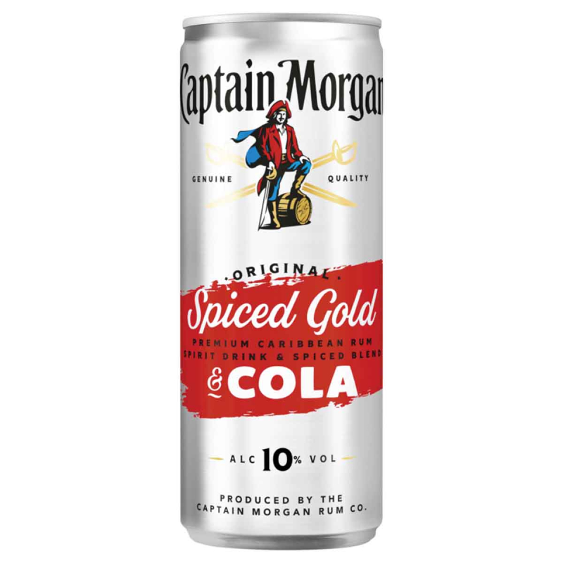 Captain Morgan & Cola 10% - 12 x 250 ml DPG