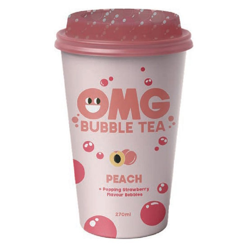 OMG Bubble Tea Peach 10 x 270 ml